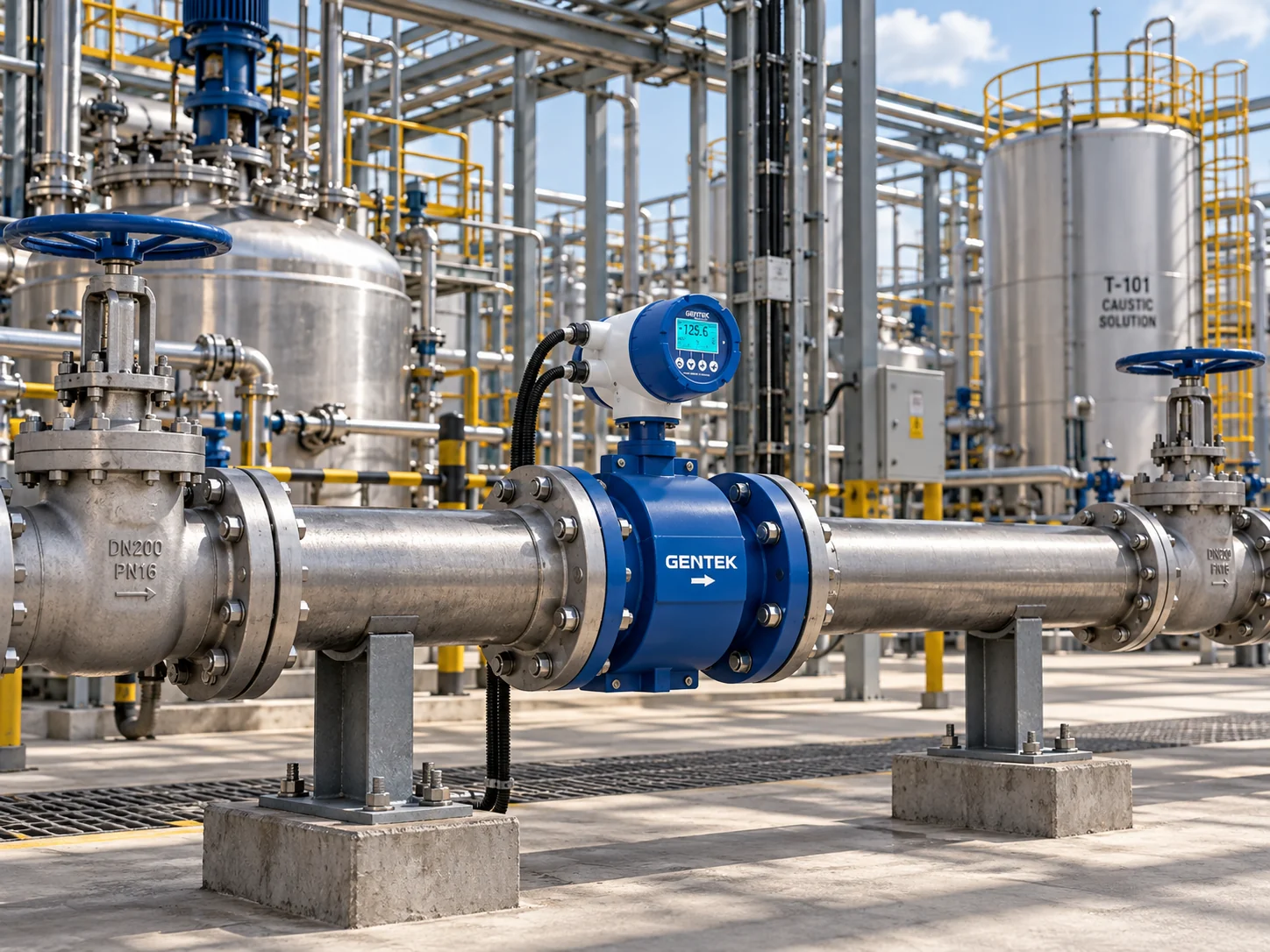 Endüstriyel proses tesisinde gaz ölçüm uygulaması