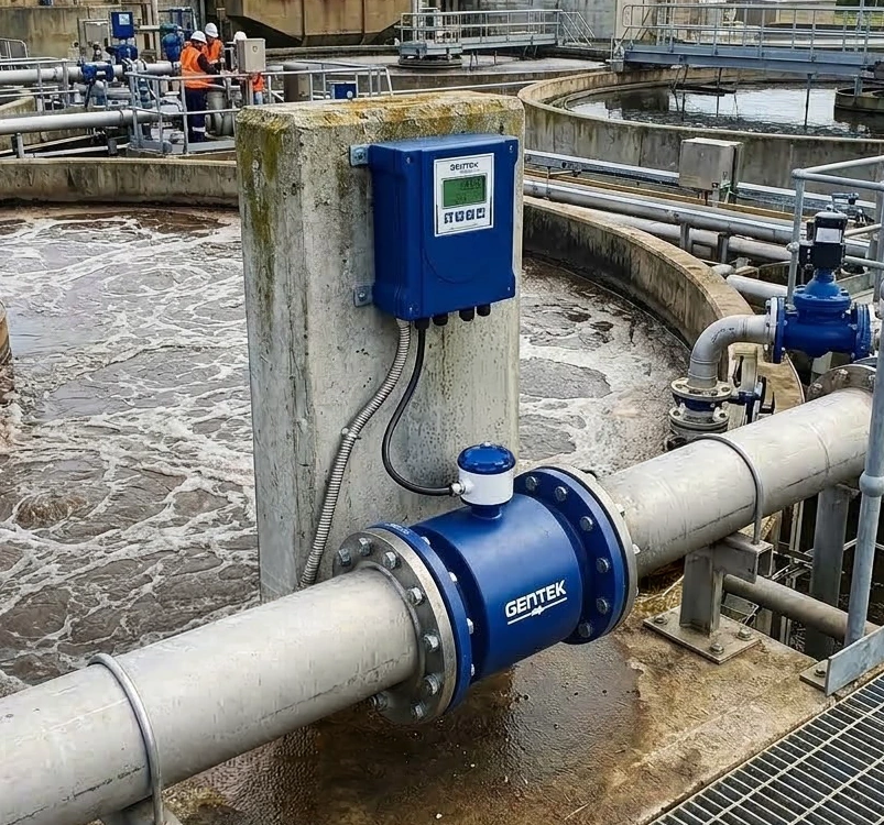 Su ve atıksu tesisinde Gentek elektromanyetik debimetre uygulaması